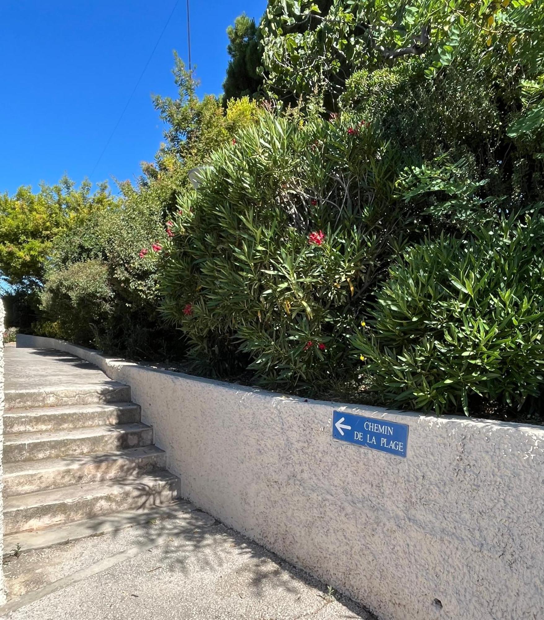Studio Cosy En Bord De Mer Saint-Cyr-sur-Mer Exteriör bild
